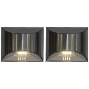 Comparateur de prix : STAR TRADING Applique solaire LED Wally, argentée, lot de 2