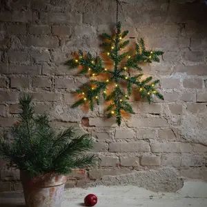 STAR TRADING Déco d’extérieur LED Snowflake, à pilesVendu parluminaire