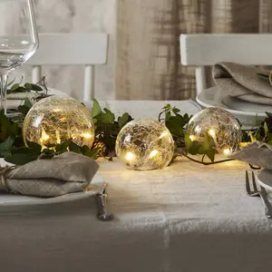 STAR TRADING Lampe décorative LED Triss en verre, transparenteVendu parluminaire