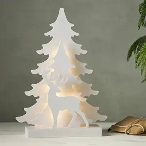 STAR TRADING Lampe décorative LED Grandy renne et sapin, 41 cmVendu paramazon