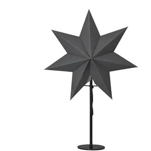 Comparateur de prix : STAR TRADING Étoile sur pied Mixa métal/papier noire/gris foncé