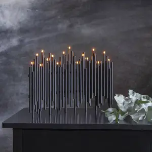 STAR TRADING Chandelier Note, à 16 lampes, noirVendu parluminaire
