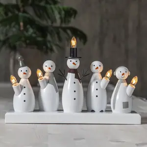 STAR TRADING Chandelier Snowman, à cinq lampes pas cher