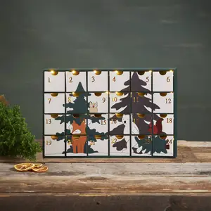 STAR TRADING Calendrier de l’Avent LED Forest Friends pas cher