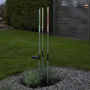 Comparateur de prix : STAR TRADING Lampe solaire LED Bubbly en lot de 3, multicolore