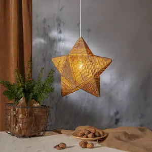 STAR TRADING Étoile déco Rappe en cordons de papier, suspendueVendu parluminaire