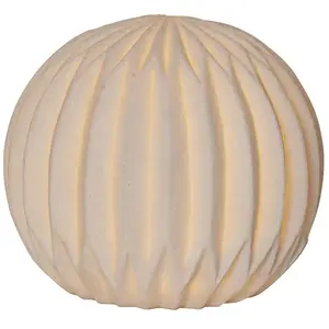 Star Trading decoratie Sandy, decoratief licht, bollamp, wit, zandstee...