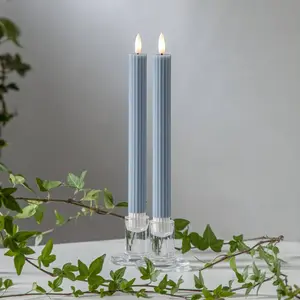 Comparateur de prix : STAR TRADING Bougie bâton LED Flame Stripe, lot de 2 en cire