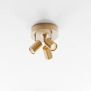 By Rydéns Correct spot pour plafond x3 doré mat pas cher
