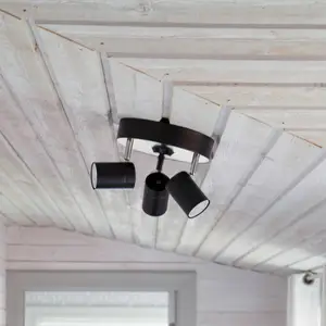 By Rydéns Correct spot pour plafond x3 noir mat