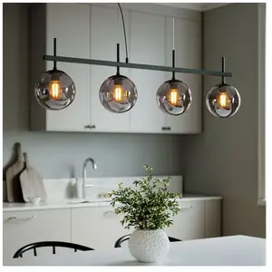 By Rydéns Boyle Suspension E27 à 4 sources lumineuses, 4202360-4505,