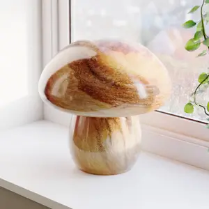 By Rydéns lampe à poser Mira Mushroom, naturel, verre, E27 pas cher