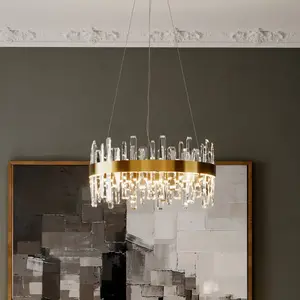 By Rydéns Suspension LED Triumph de By Rydens, Ø 60 cm, laiton, transp...Vendu parluminaire
