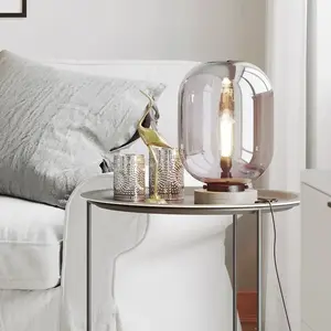 Comparateur de prix : By Rydéns Leola lampe à poser en verre gris fumée