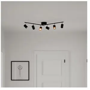 Comparateur de prix : Lampe plafonnier en 6 spots By Rydéns Correct 17,5x124 cm