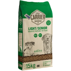 15 kg de nourriture pour chien Carrier Light/Senior sèche pas cher