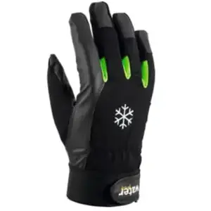 Ejendals Tegera 517 Gant en cuir synthétique Taille 9 Noir/Vert pas cher
