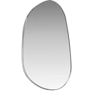 Venture Home Miroir organique en aluminium 65x40cm - Chrome pas cher