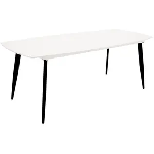 Table à manger polar 240cm blanc & noir pas cher