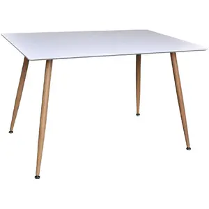 Comparateur de prix : Polar table de salle à manger 75x120 cm blanc.