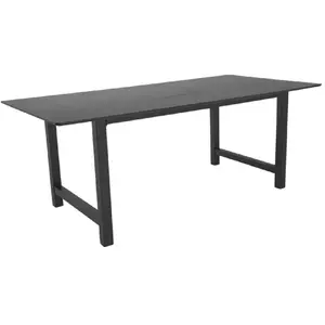 PARIS PRIX Table à manger count 220cm noir pas cher