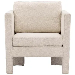 Drawer Venture Home Fauteuil en Tissu bouclette et Médium (MDF) - Écru pas cher