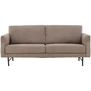 Meubles & Design Canapé 3 places moderne en tissu marron pas cher