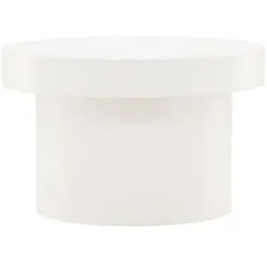 Drawer VENTURE HOME Table basse ronde Malung blanc pas cher