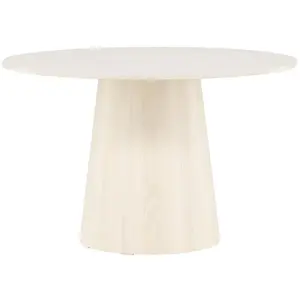 Comparateur de prix : EBUY24 Lanzo table de salle à manger Ø120 cm whitewash.