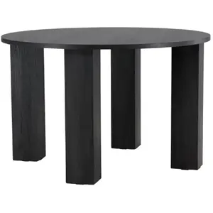 Table à manger design juno 120cm noir pas cher