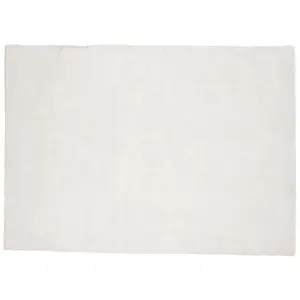 Undra tapis 300x200 cm polyester blanc. pas cher