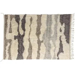 PARIS PRIX Tapis déco en laine david 302x400cm multicolore