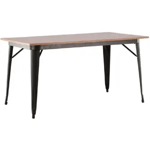 Comparateur de prix : Tempe table de salle à manger 80x140cm noyer décor.