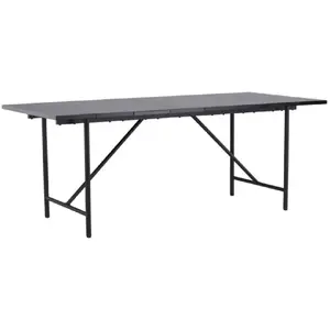 Table à manger design astrid 200cm noir pas cher