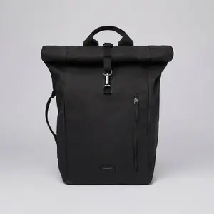 Sandqvist - Dante Vegan 16+7 - Sac à dos journée taille 16 + 7 l, noir pas cher