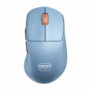 Xtrfy M64 - Souris - ergonomique - 5 boutons - sans fil - 2.4 GHz - récepteur sans fil USB - bleu pas cher