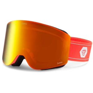 CHPO - Samoa Cat. 3 VLT 13% + Cat. 1 VLT 51% - Masque de ski taille L, rouge pas cher