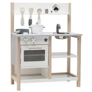 Kid’s Concept Cuisine en bois blanche pas cher