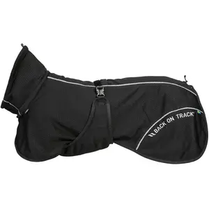 Comparateur de prix : Manteau pour chien Back on Track Noir 40 cm 32359040
