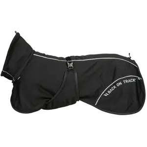 Manteau pour chien Back on Track Noir 45 cm 32359045 pas cher