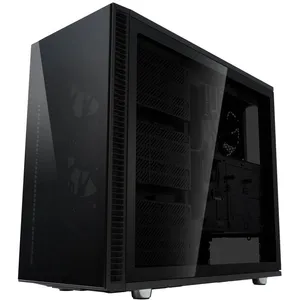 Fractal Design Fractal Design Define S2 Vision Blackout - Tour - ATX étendu - panneau latéral fenêtré (verre) - pas d'alimentation (ATX) - USB/Audio pas cher