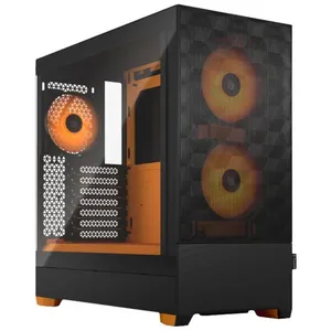 Fractal Design Pop Air RGB Orange Core Tempered Glass Clear Tint