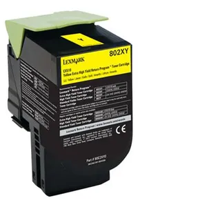 Lexmark 802XY - À rendement extrêmement élevé - jaune - original - cartouche de toner LCCP, LRP - pour Lexmark CX510de, CX510de Statoil, CX510dhe, CX510dthe pas cher