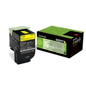 Lexmark 802HY - À rendement élevé - jaune - original - cartouche de toner LCCP, LRP - pour Lexmark CX410de, CX410dte, CX410e, CX510de, CX510dhe, CX510dthe pas cher