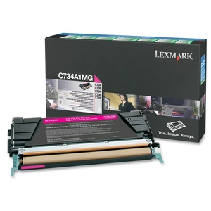 MM Lexmark - Magenta - original - cartouche de toner LCCP, LRP - pour Lexmark C734, C736, X734, X736, X738Vendu parfnac