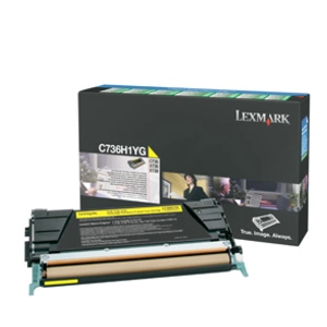 Lexmark - À rendement élevé - jaune - original - cartouche de toner LCCP, LRP - pour Lexmark C736dn, C736dtn, C736N, X736de, X738de, X738dteVendu parfnac