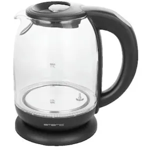Emerio - WK-119255.5 Bouilloire sans fil verre, noir Contenance: 1.7 l pas cher