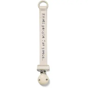 Attache tétine en bois Small People For Peace pas cher