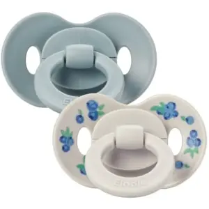 Lot de 2 sucettes symétriques en silicone Binky Blueberry Bliss (3 moi... pas cher