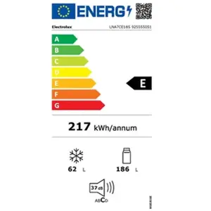 Réfrigérateur-congélateur Encastrable Electrolux Lna7ce18s Blanc 249 L
